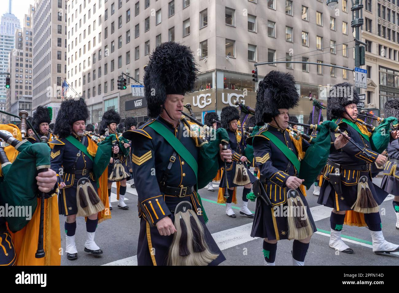 New York, United States. 17th Mar, 2023. Members of the New York City
