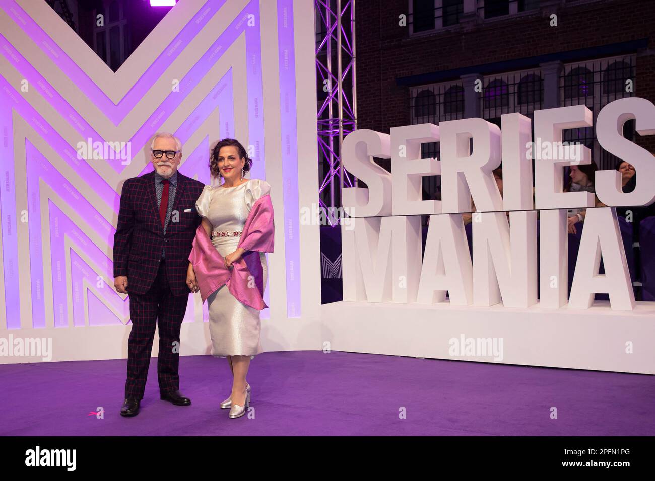 Lille, France. 17th Mar, 2023. Brian Cox and wife Nicole Ansari-Cox attend the opening ceremony during the Series Mania Festival 2023 on March 17, 2023 in Lille, France. Photo by aéSeastien Courdji/ABACAPRESS.COM Credit: Abaca Press/Alamy Live News Stock Photo