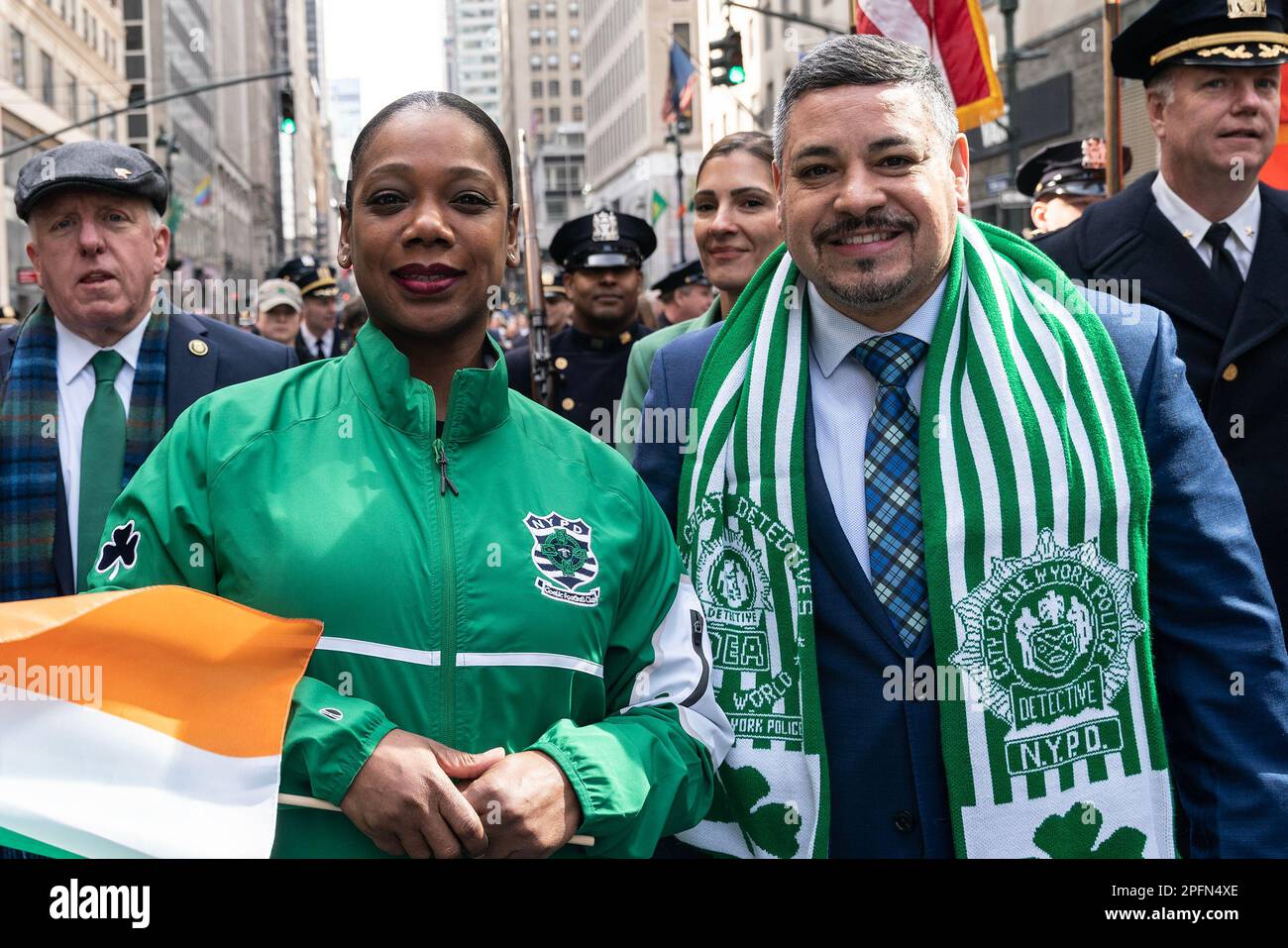 New York, United States. 17th Mar, 2023. Police Commissioner Keechant ...