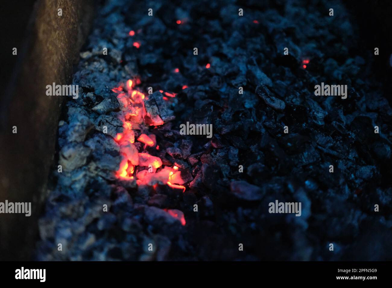 Red hot smolder coals in hi-res stock photography and images - Alamy