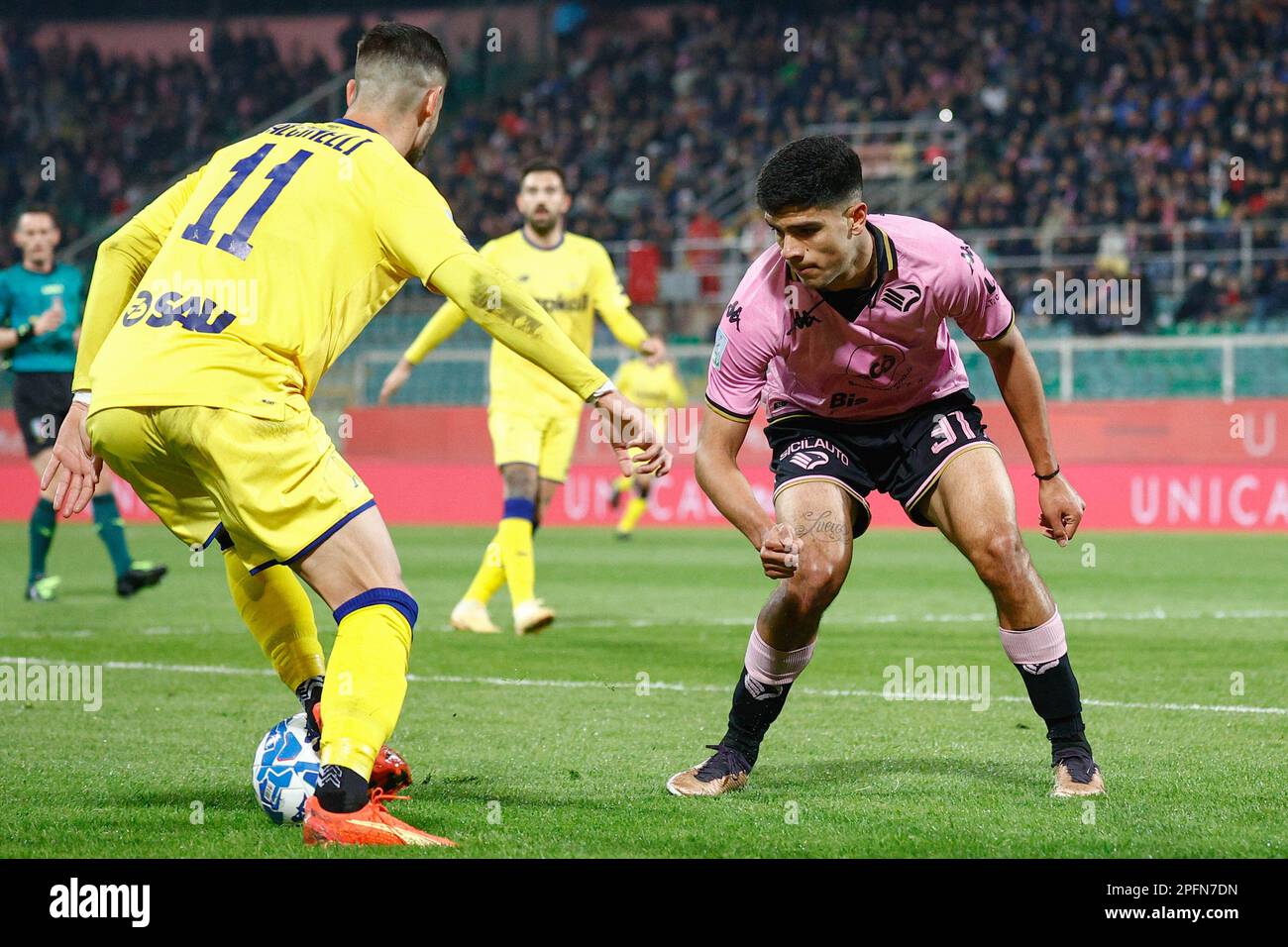 February 3, 2023, Modena, Italy: Modena, Italy, Alberto Braglia stadium,  February 03, 2023, Shady Oukhadda (Modena during Modena FC vs Cagliari  Calcio - Italian soccer Serie B match. (Credit Image: © Luca