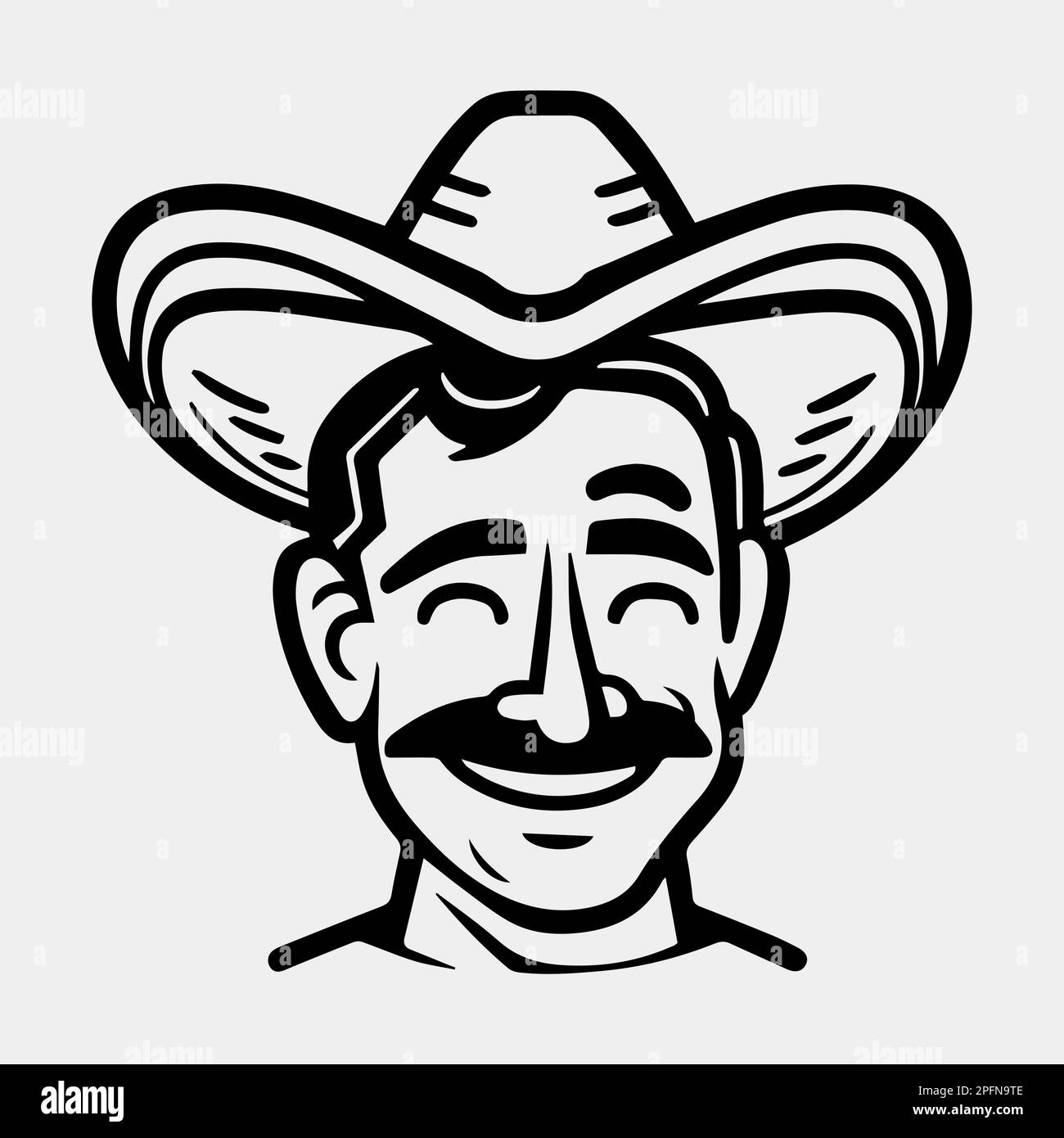 Funny chef mustache Stock Vector Images - Alamy