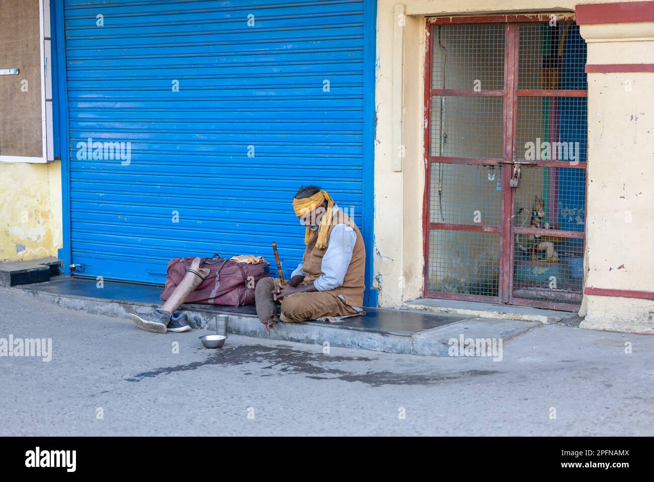 Rishikesh, Uttarakhand, India October 2022 Holy Rishikesh, Portrait