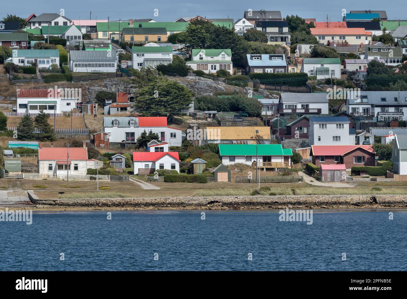 Falkland Islands, Port Stanley Stock Photo Alamy