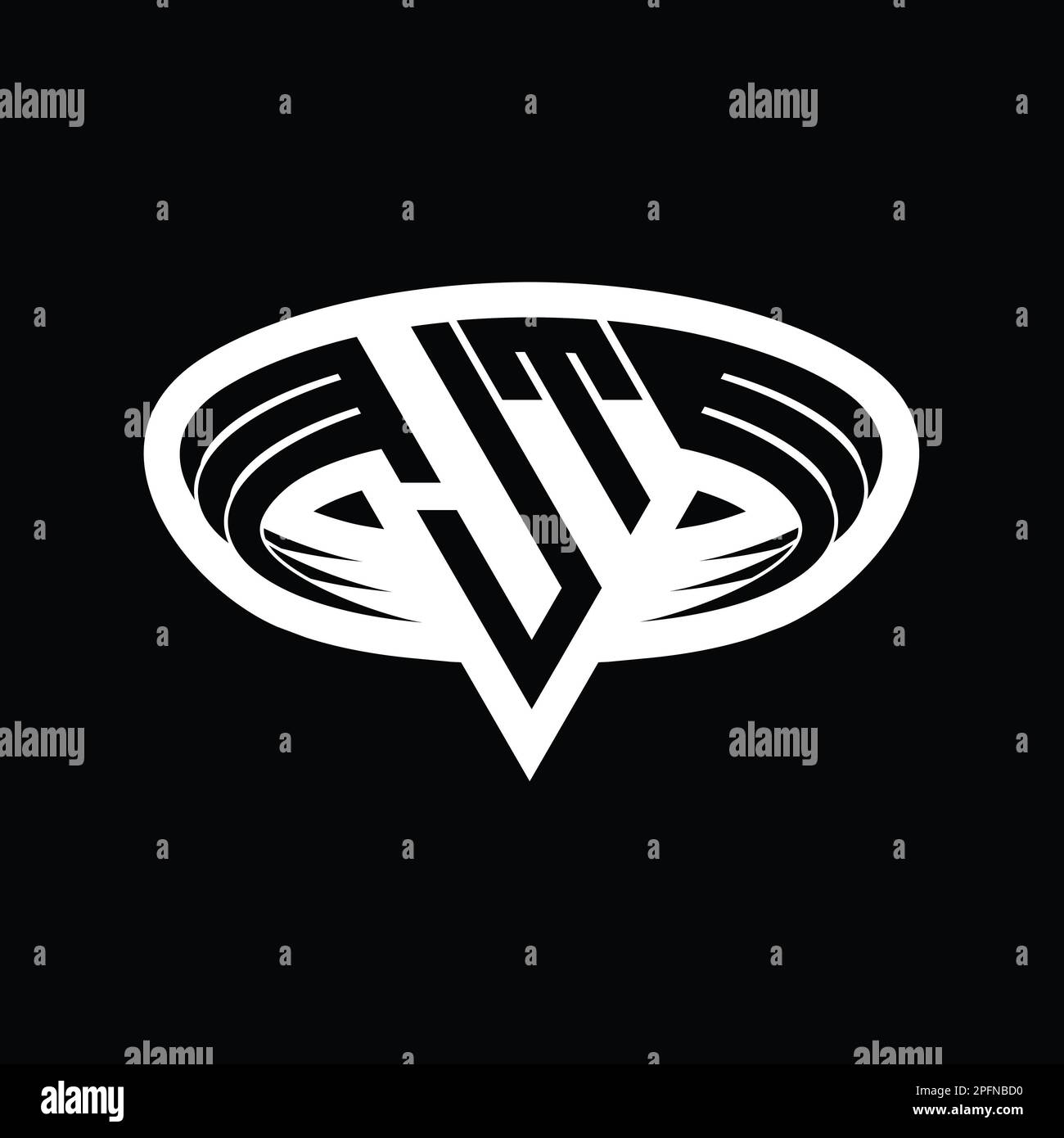 JT Logo monogram letter with triangle shape slice isolated outline ...