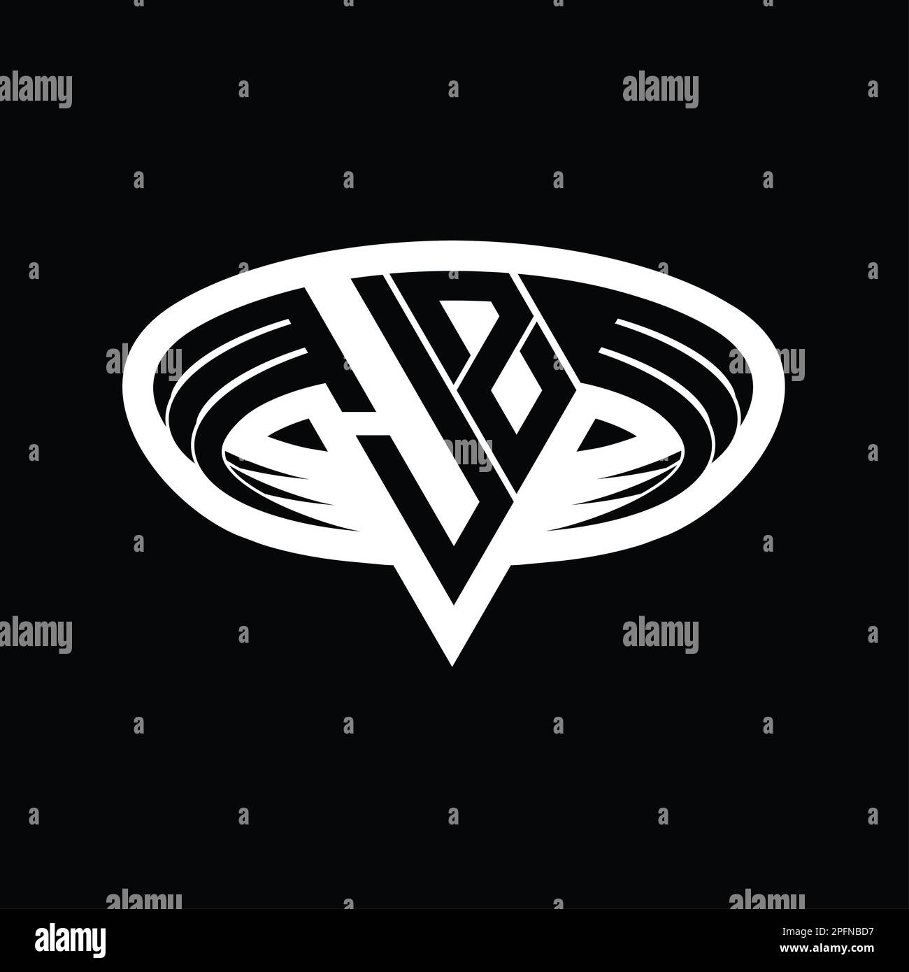 JZ Logo monogram letter with triangle shape slice isolated outline ...