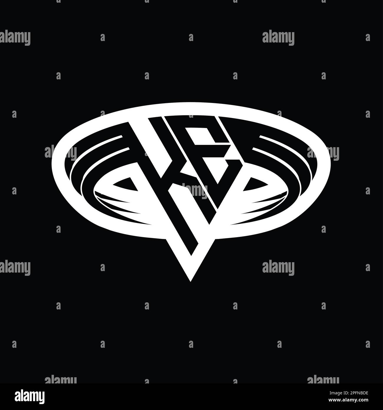 KE Logo monogram letter with triangle shape slice isolated outline