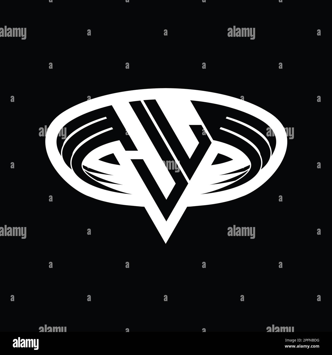 JL Logo monogram letter with triangle shape slice isolated outline ...