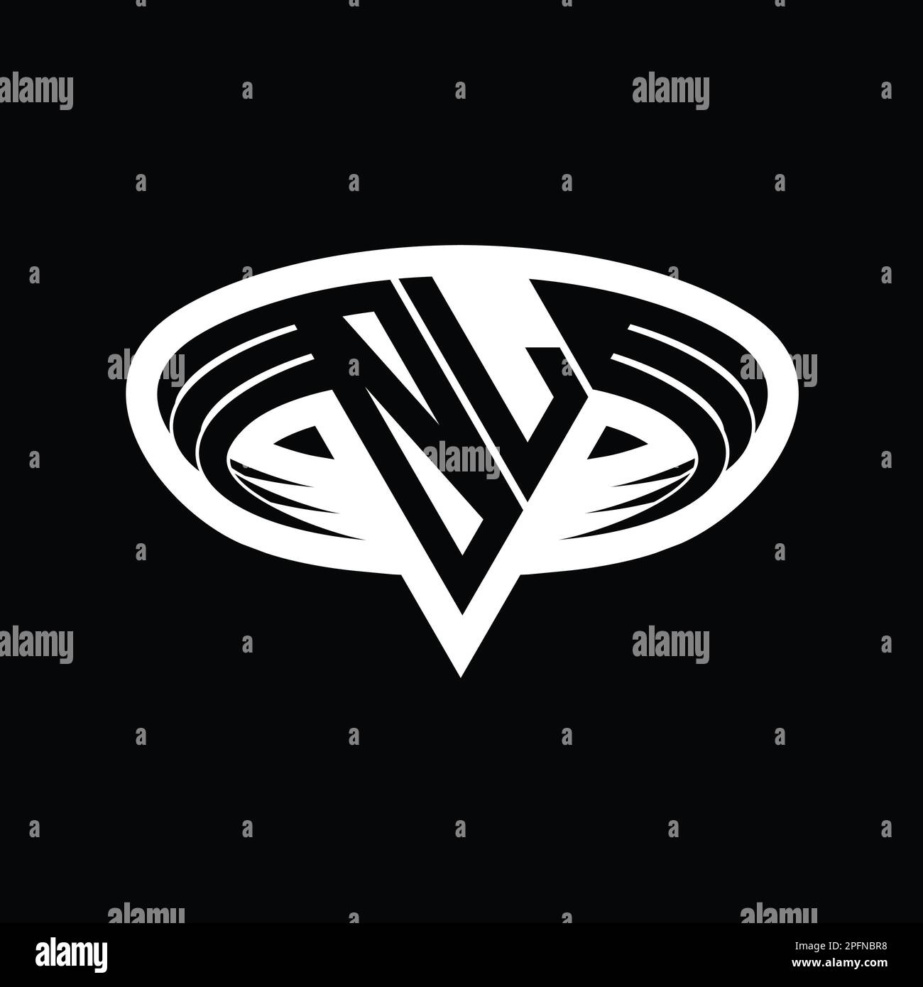 OL Logo monogram letter with triangle shape slice isolated outline ...