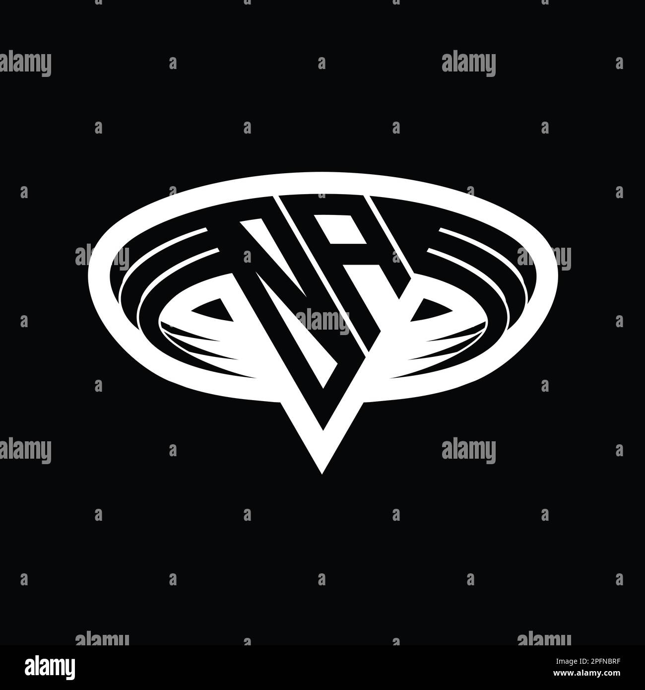 OA Logo monogram letter with triangle shape slice isolated outline ...