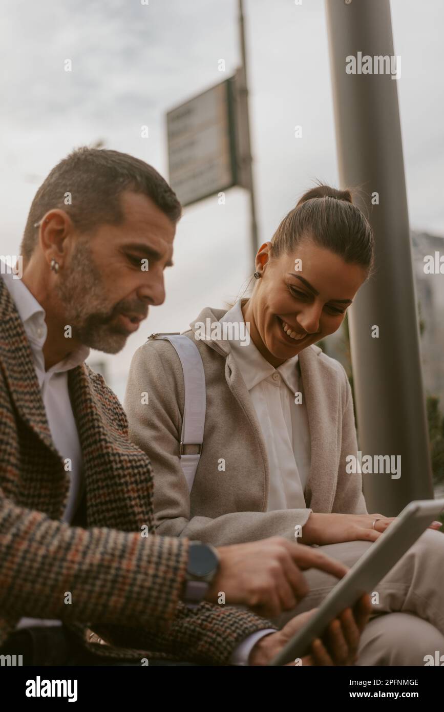 Explainging something hi-res stock photography and images - Alamy