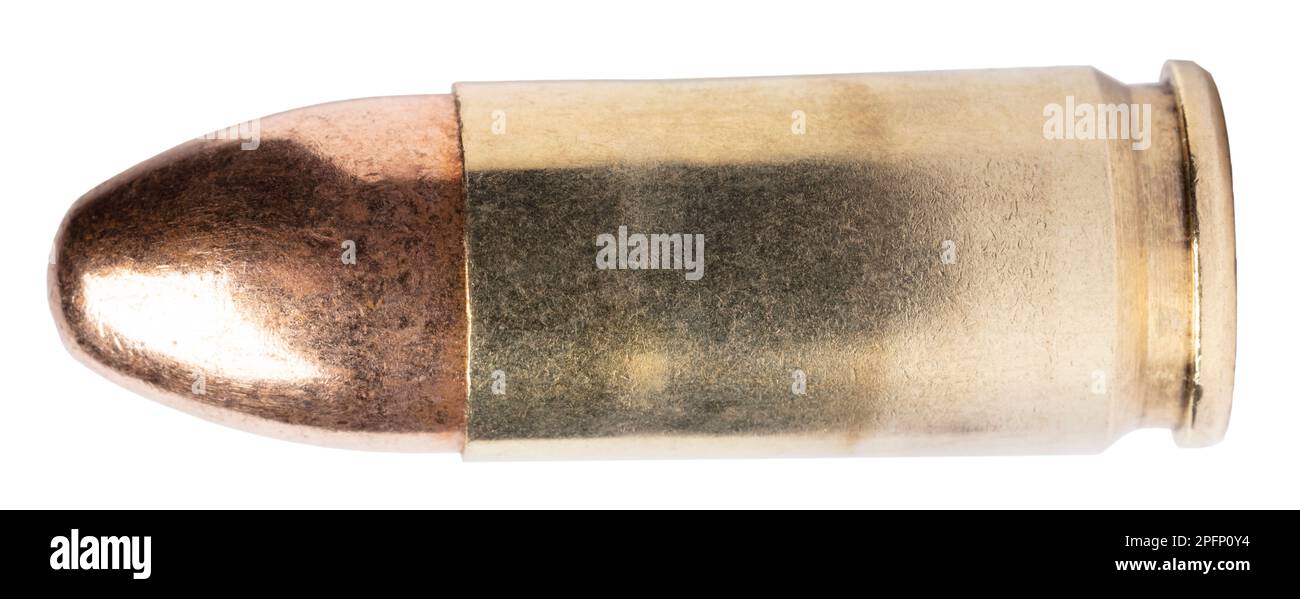 Ball ammo for a 9 mm semi automatic pistol Stock Photo Alamy