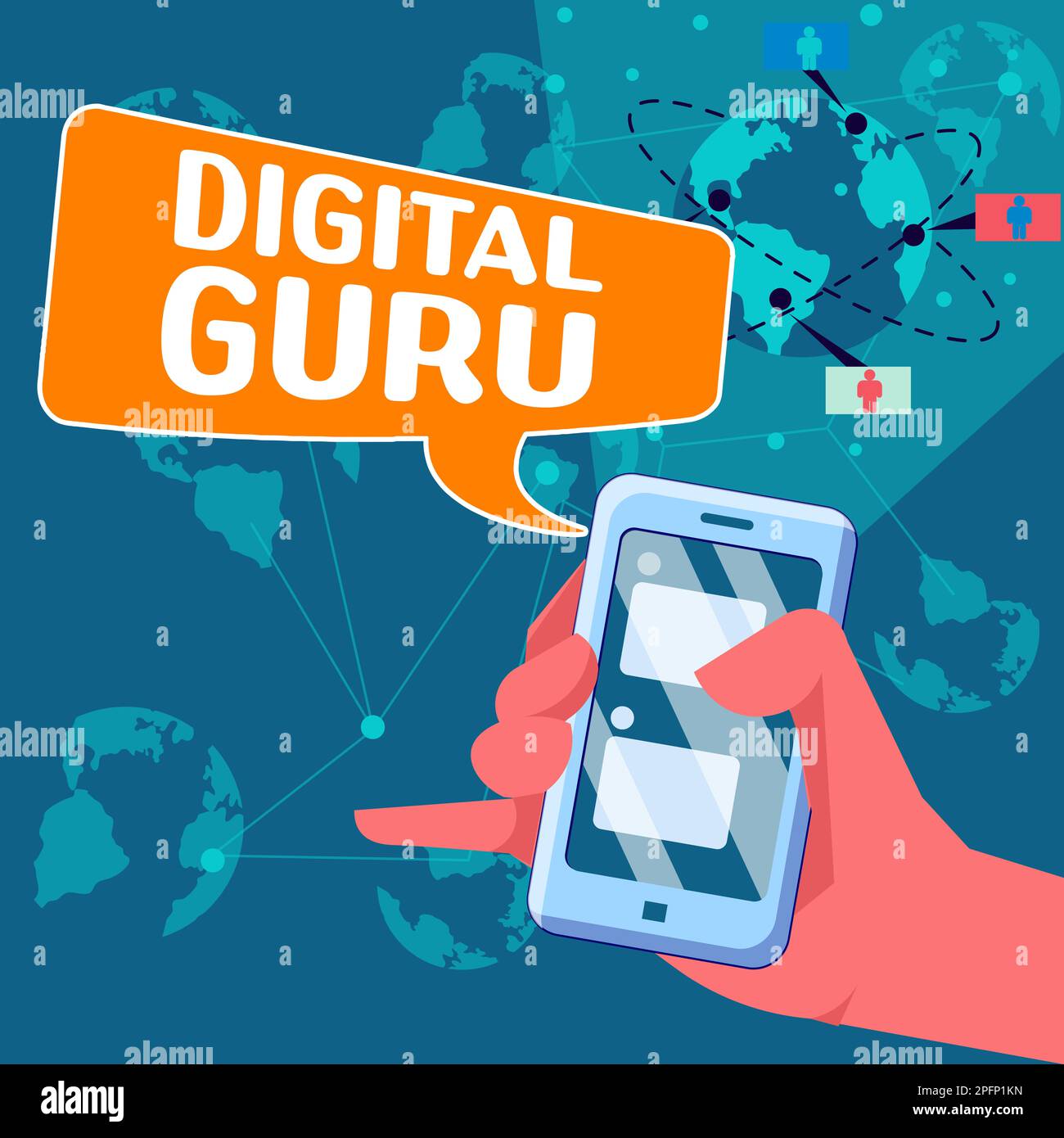 Writing displaying text Digital Guru. Business concept teacher and