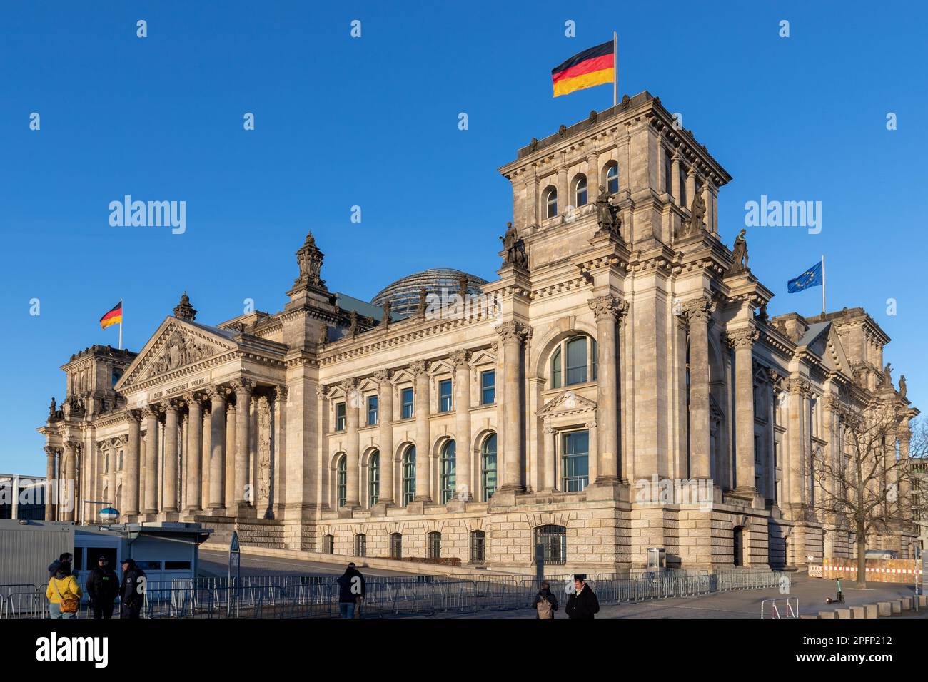 The Reichstag is a historic government building on Platz der Republik
