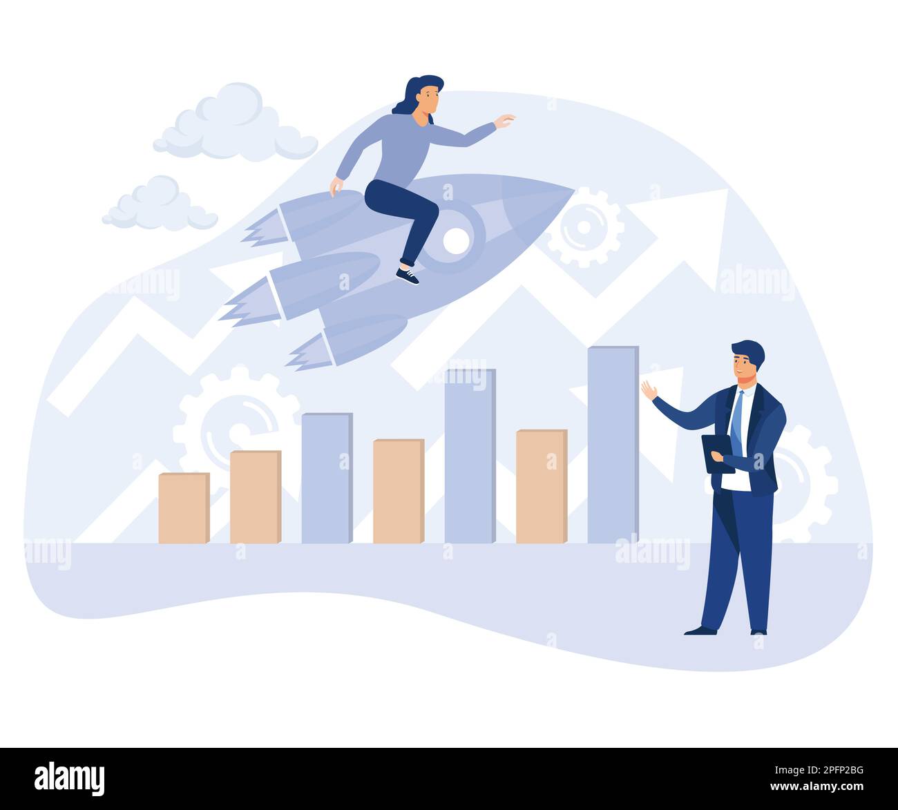 Search engine marketing concept, mobile optimization, targeted web search, flat vector modern illustration Stock Vector