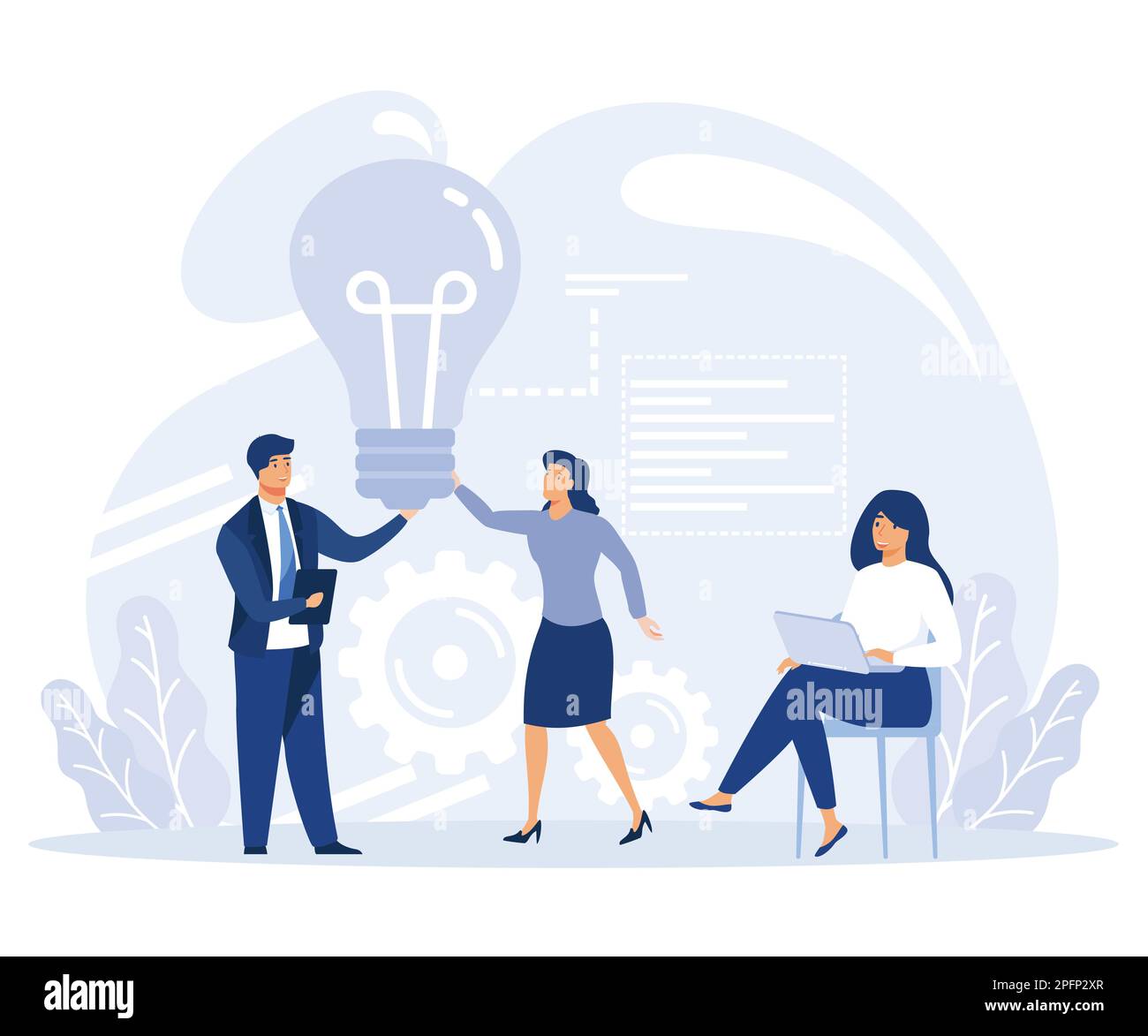 Business startup and communication concept, startup hub, financial