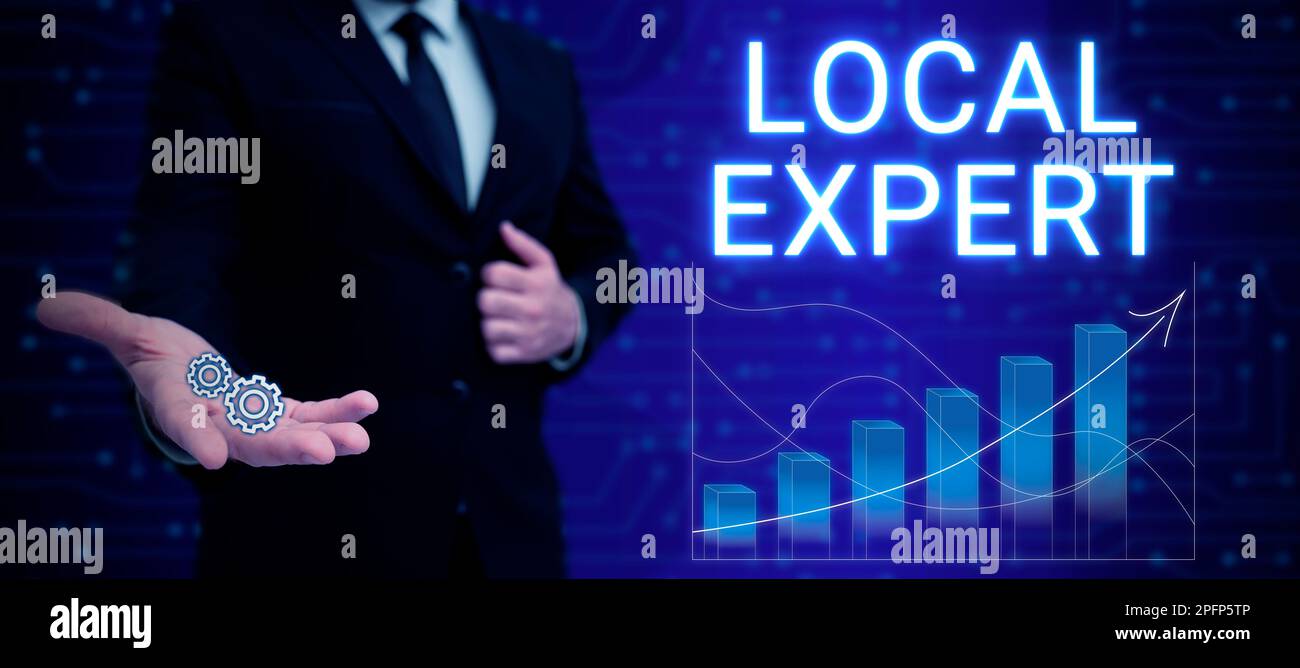 Local Expertize Conceptual caption Local Expert. Business idea offers expertise and ...