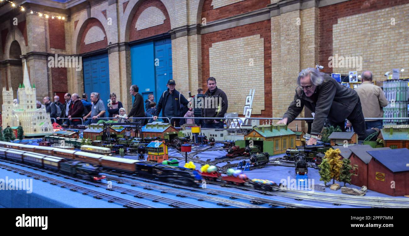 London UK 18 March 2023 Alexandra Palace hosted the London Festival of Railway Modelling.A