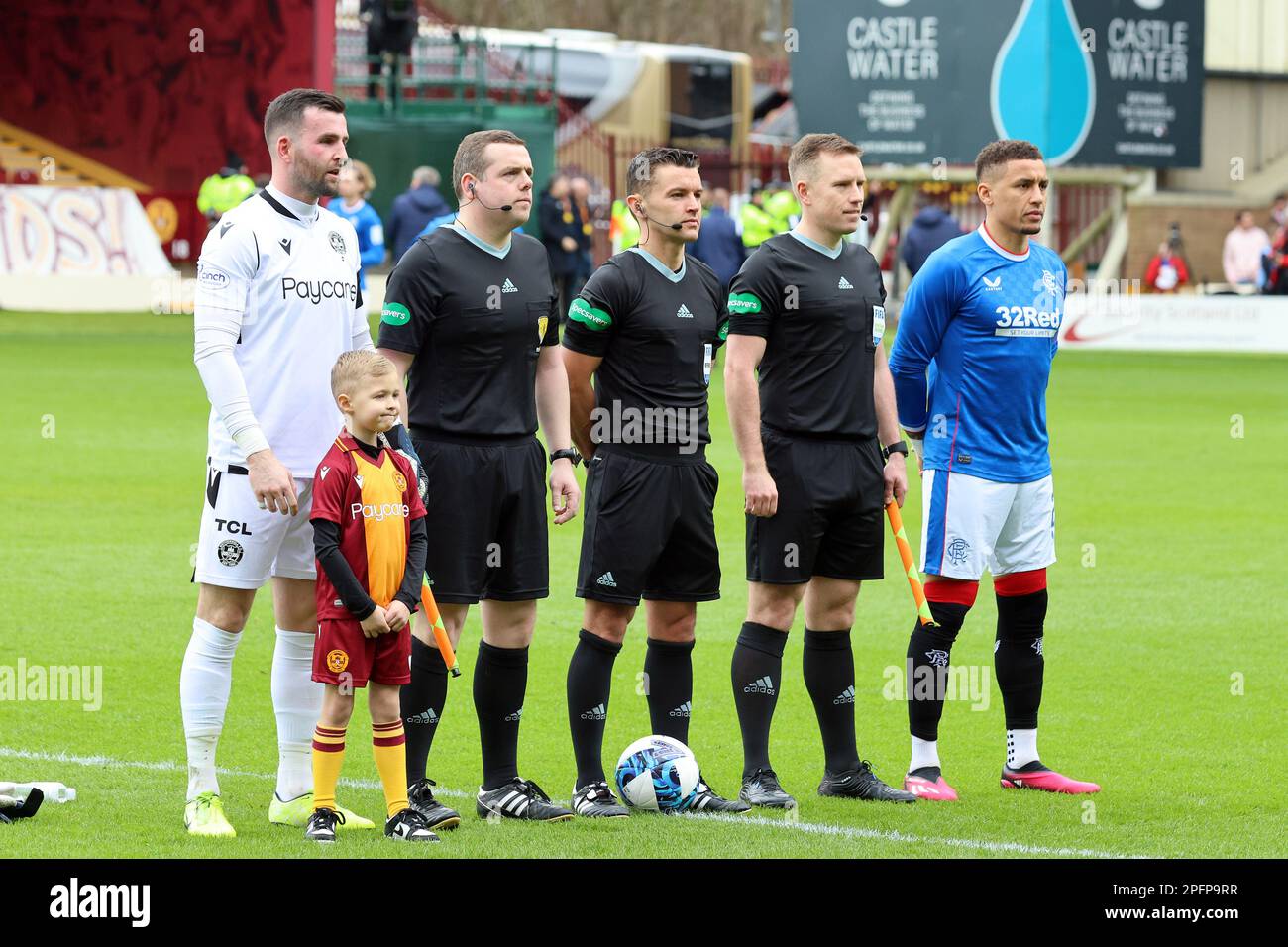Rangers captain James Tavernier and Motherwell captain goalkeeper Liam