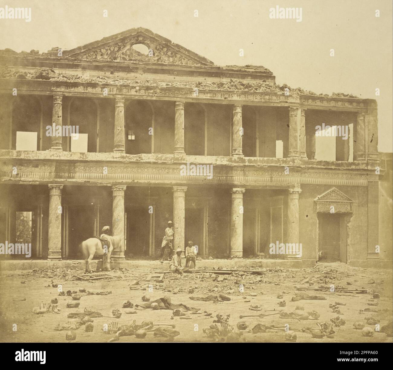 Interior of the Secundrabagh After the Slaughter of 2,000 Rebels by the