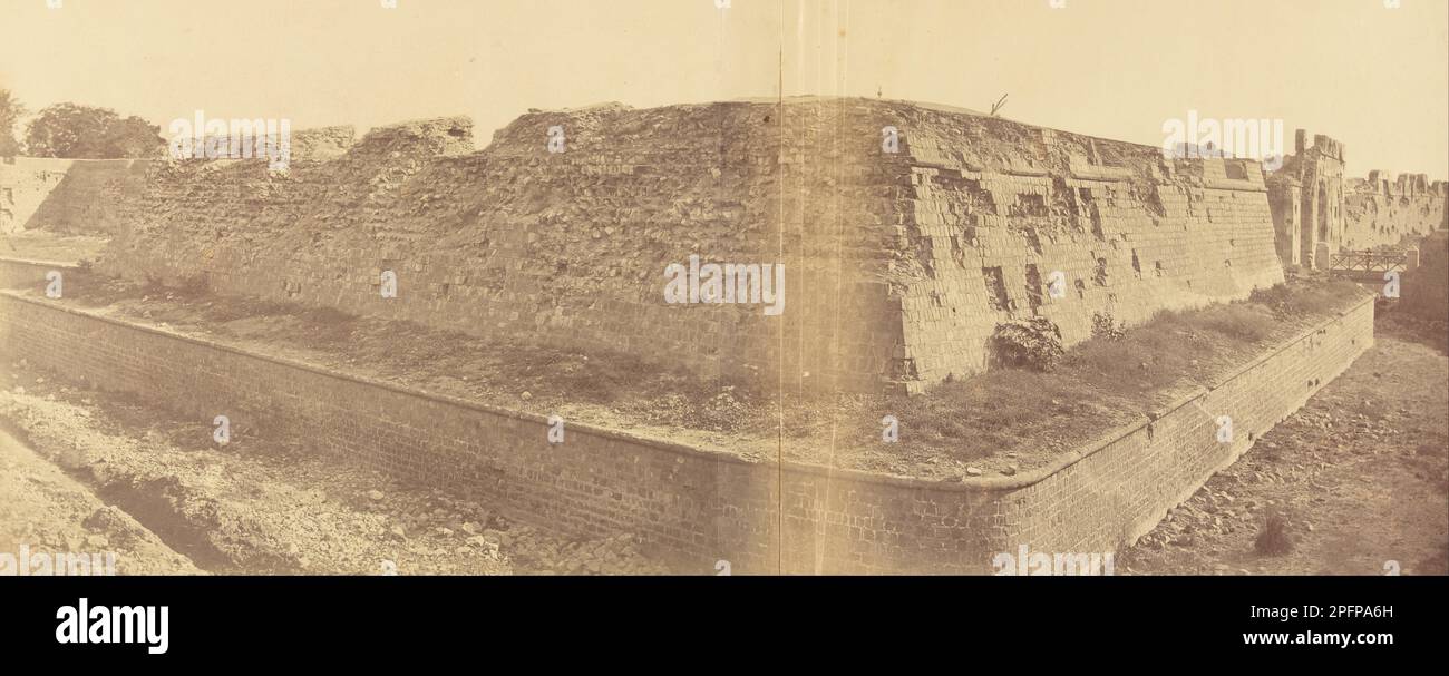 Main Breach and Cashmere Gate and Bastion 1858 by Felice Beato Stock ...