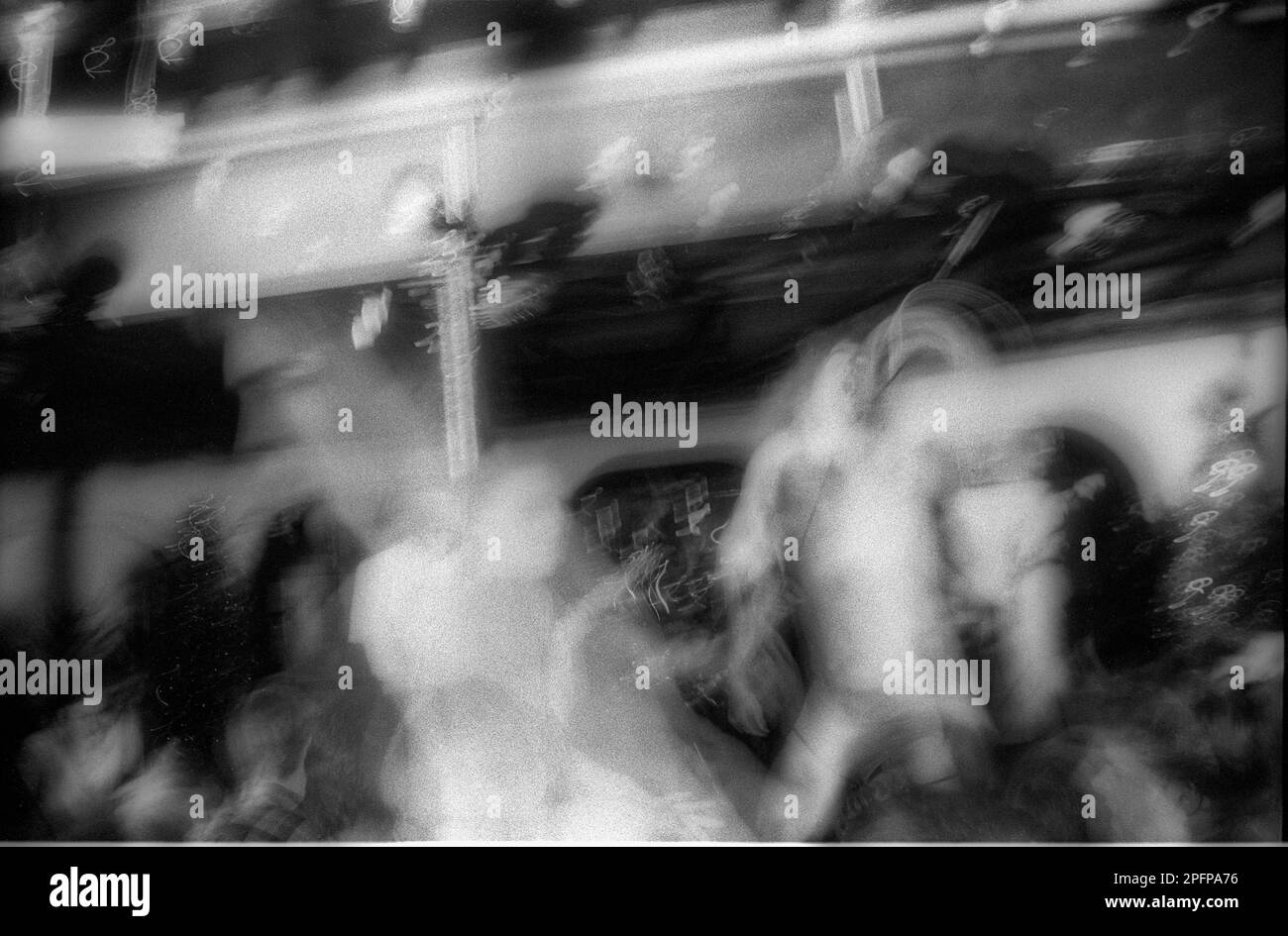 Lead singer Henry Rollins of Punk band Black Flag during a live concert