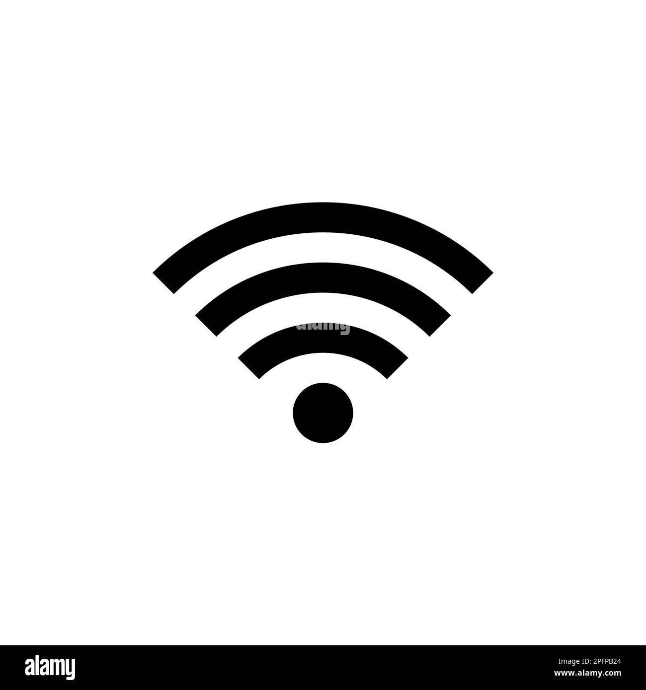 WIFI Icon. rounded corners. black gray white background Stock Vector