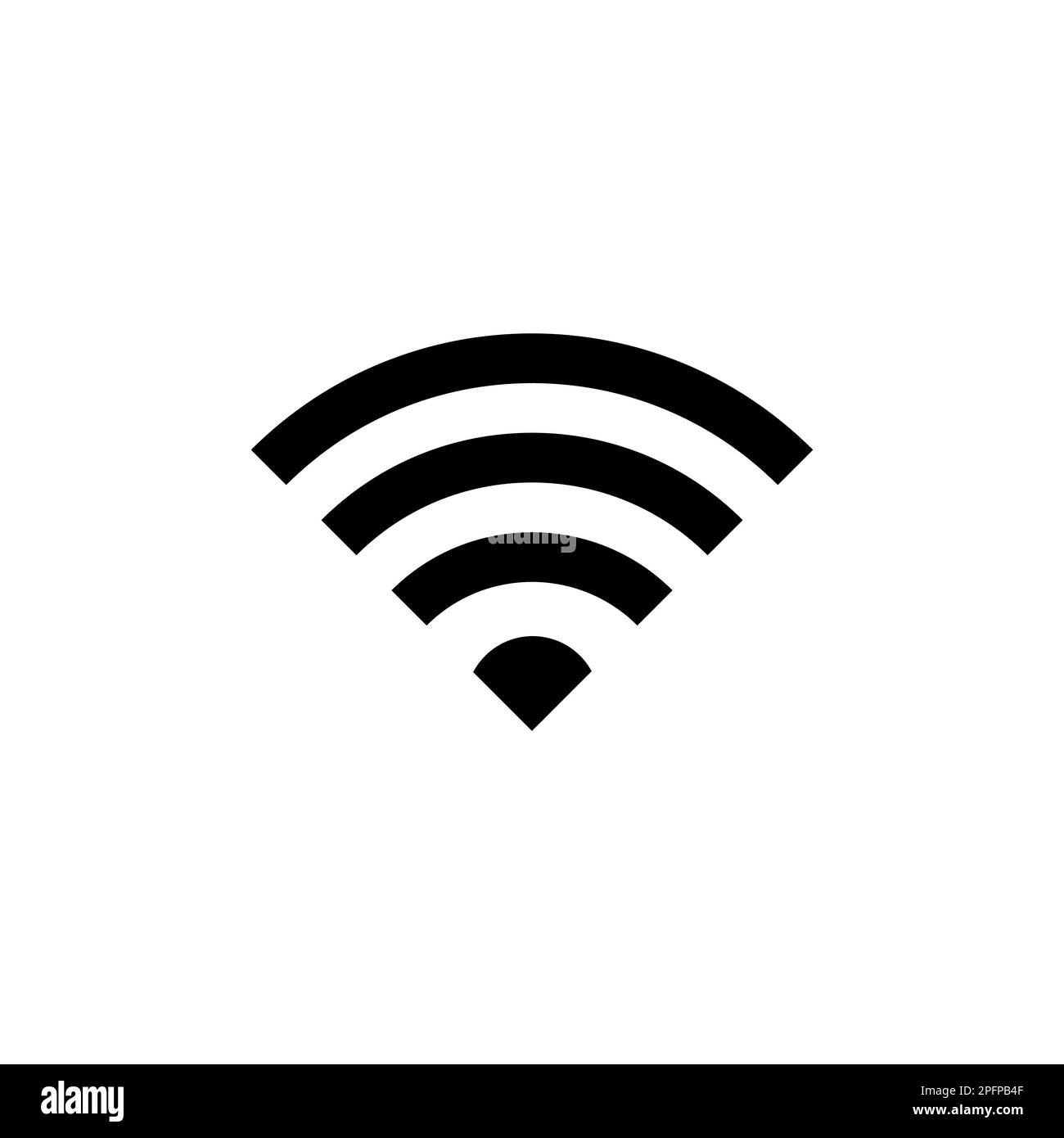 WIFI Icon. rounded corners. black gray white background Stock Vector