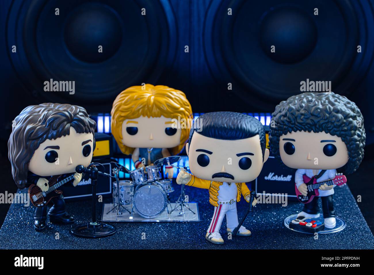 Washington, U.S. December 27, 2022 Funko POP vinyl figures of Queen