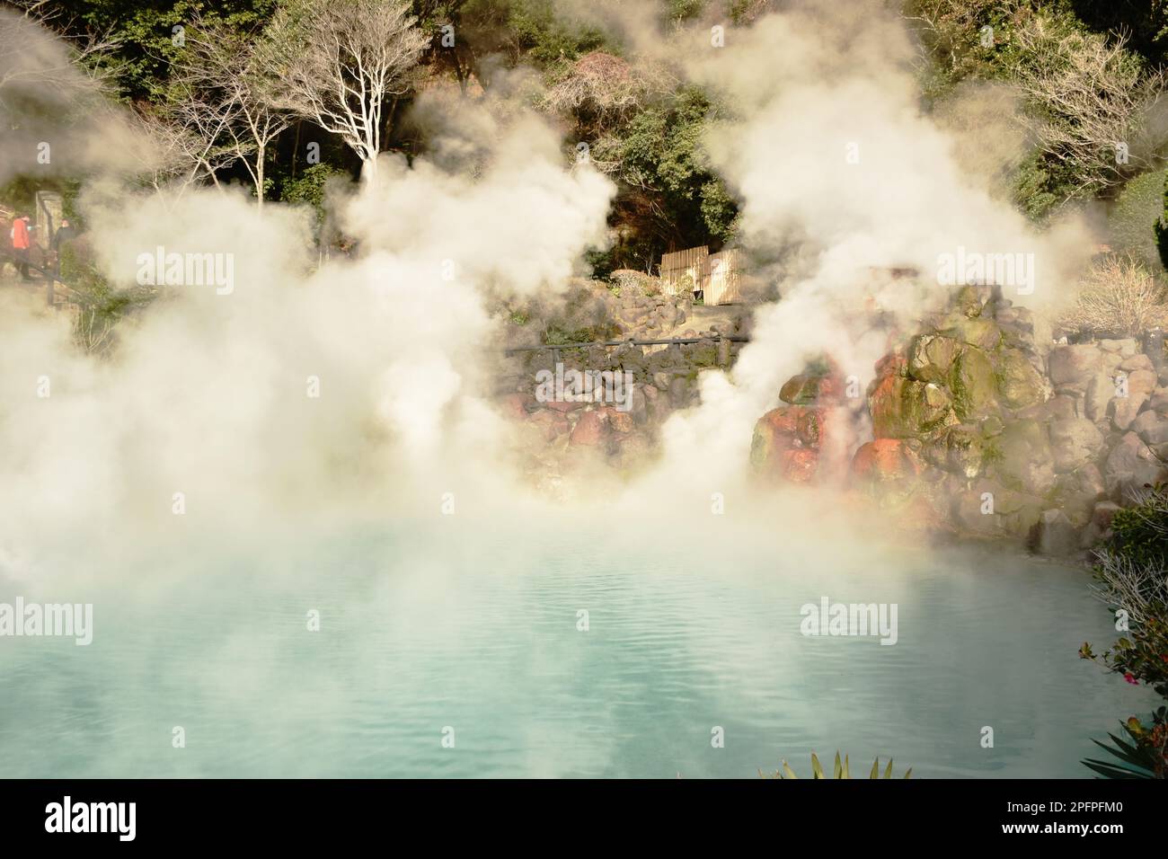 Beppu Jigoku Meguri Or Hell Tour hot spring water blowing from land