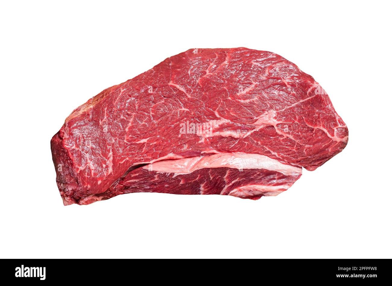 top sirloin roast raw marbled