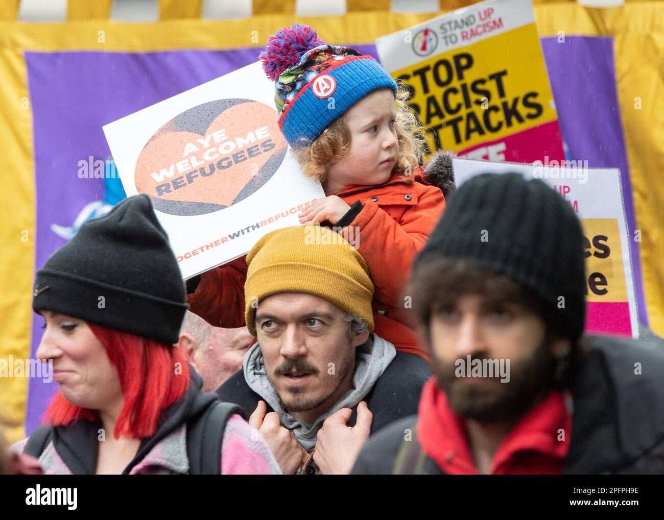 People take part in the Resist Racism Scotland rally in George Square ...