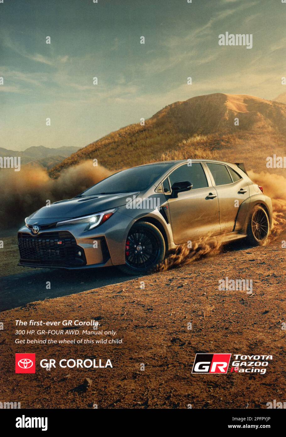 'Car and Driver' January 2023 Magazine Issue Advert, USA Stock Photo