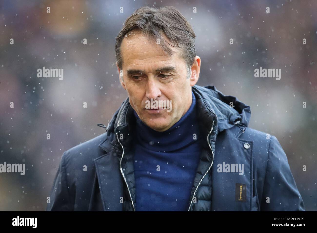 Wolverhampton, UK. 18th Mar, 2023. Julen Lopetegui manager of Wolverhampton Wanderers during the Premier League match Wolverhampton Wanderers vs Leeds United at Molineux, Wolverhampton, United Kingdom, 18th March 2023 (Photo by James Heaton/News Images) in Wolverhampton, United Kingdom on 3/18/2023. (Photo by James Heaton/News Images/Sipa USA) Credit: Sipa USA/Alamy Live News Stock Photo