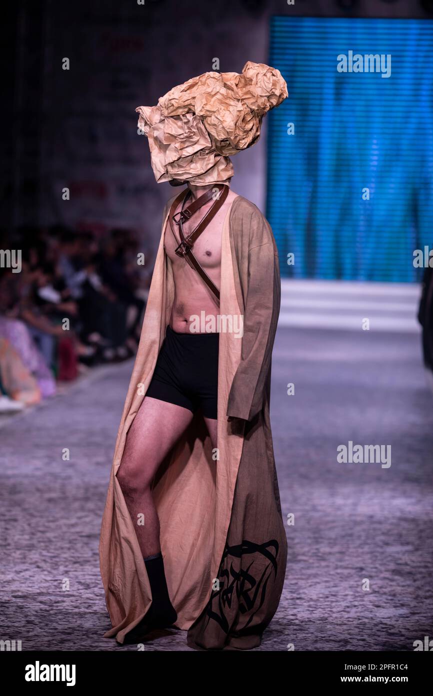Dhaka, Bangladesh. 17th Mar, 2023. A model walks the runway at the