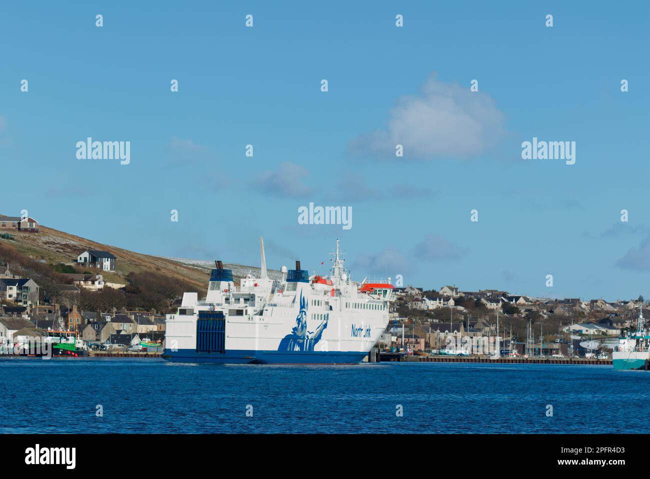 Lifeline ferry service to Stromness, Orkney Islands Stock Photo