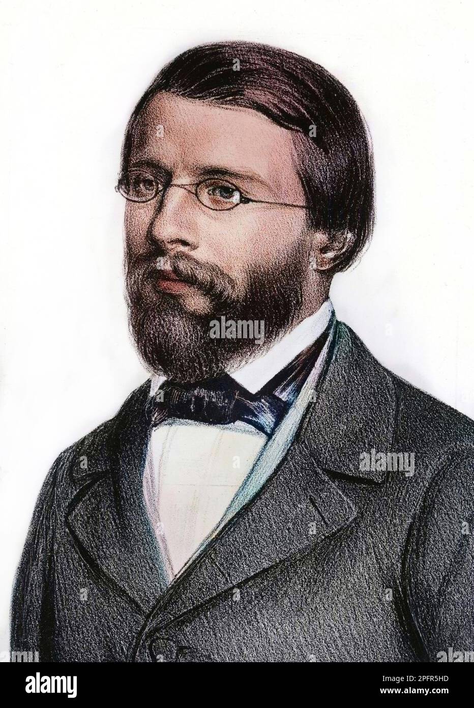 portrait de Bernhard Riemann (1826-1866]).mathematicien allemand Stock Photo