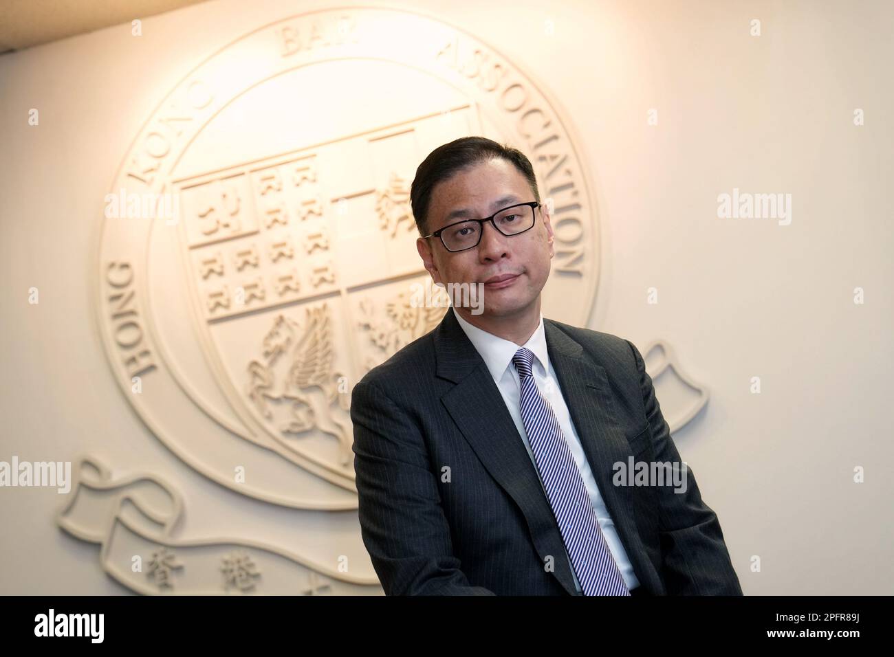 Hong Kong Bar Association's chairman Victor Dawes SC poses for a photo