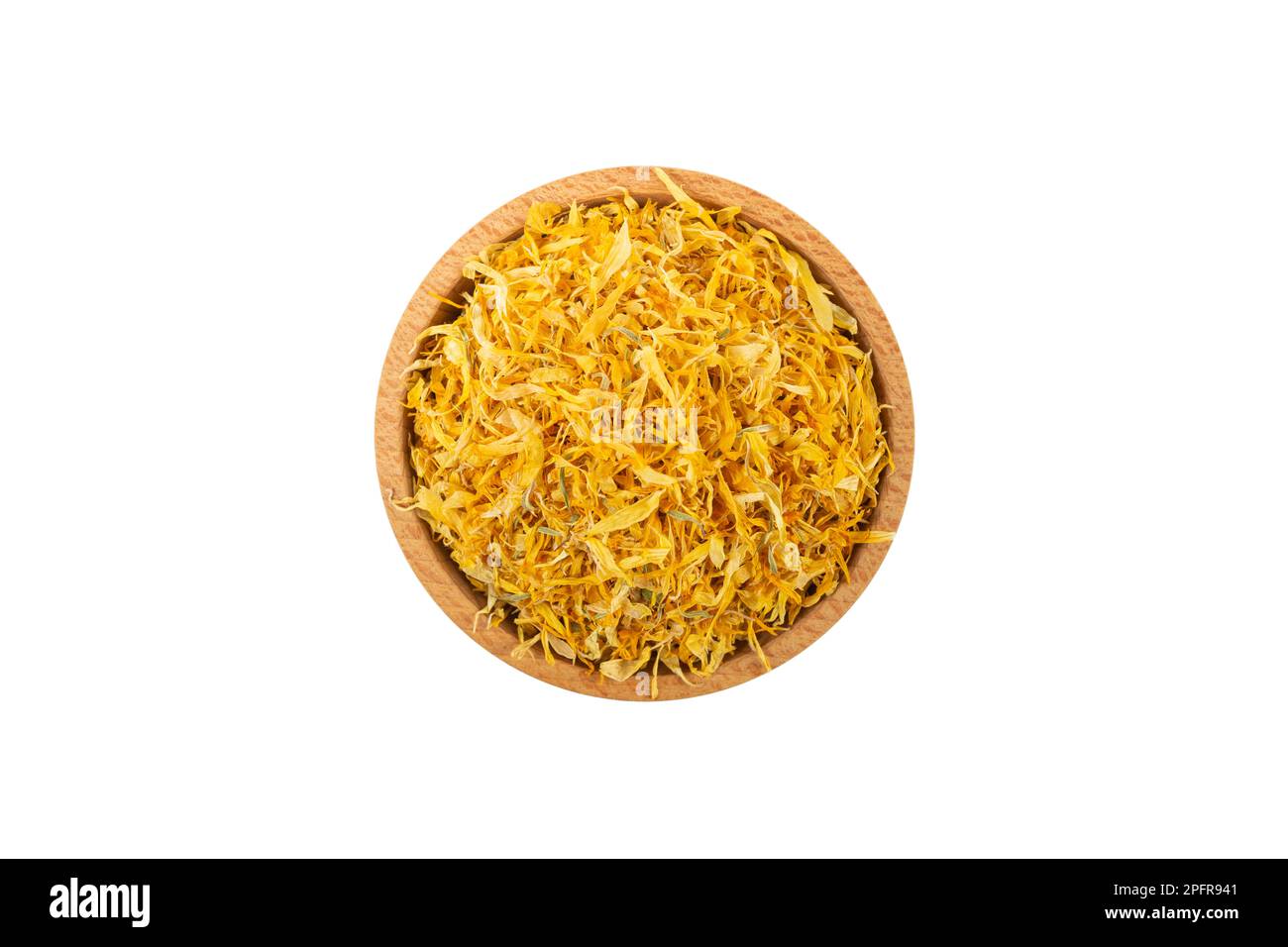 Dried Calendula or Marigold petals. Marigold in latin Calendula