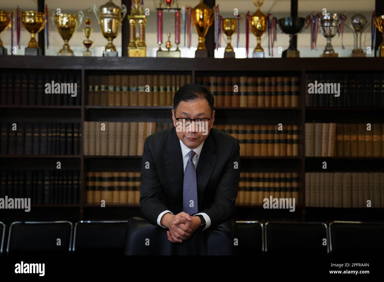 Hong Kong Bar Association's chairman Victor Dawes SC poses for a photo