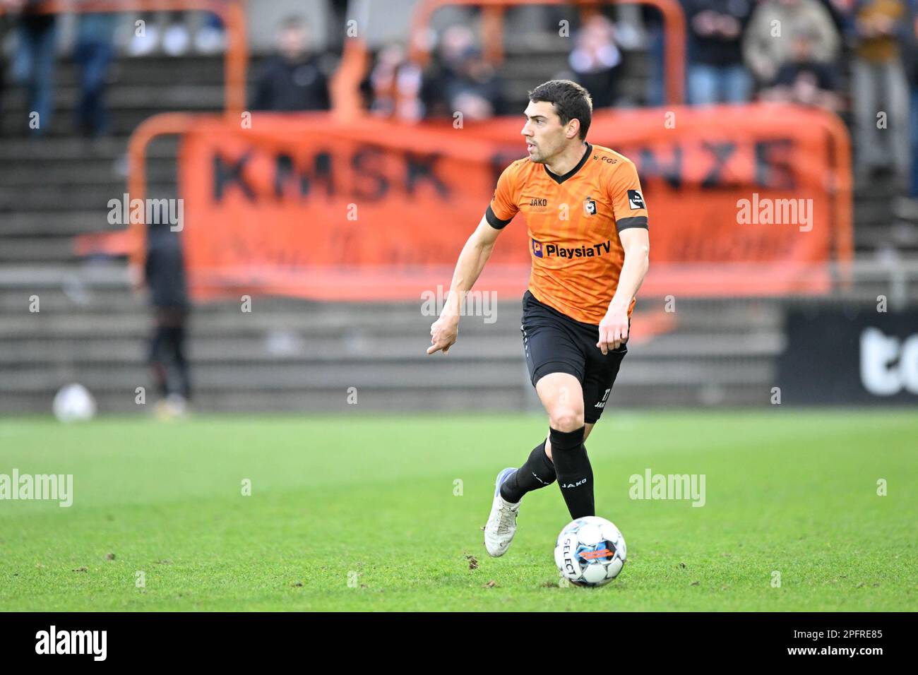 Ilay Camara (57) of RSC Anderlecht pictured during a soccer game between  KMSK Deinze and RSC