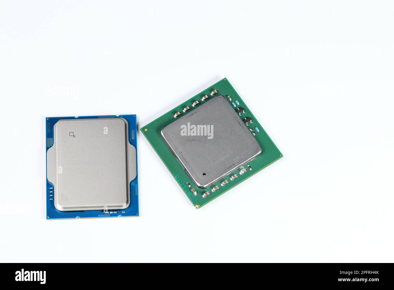 CPU Central Processing Unit, Computer processor all top side Stock Photo Alamy