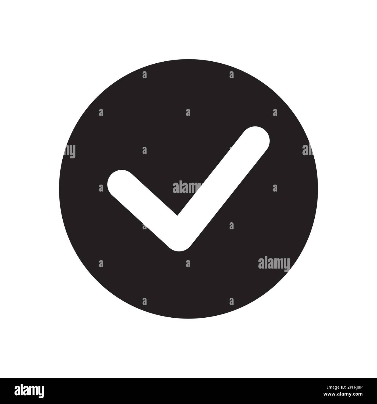 Chek, ok, yes icon approved vector illustration. Check mark icon on ...
