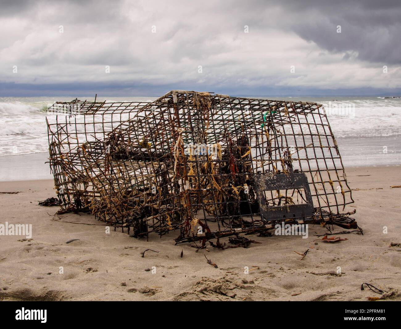 A lobster trap, lobster pot or lobster cage is a portable trap that