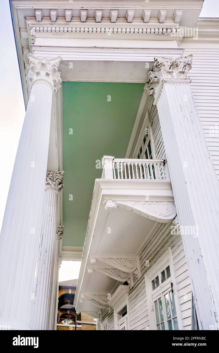 The Kearney House is pictured, March 8, 2023, in Mobile, Alabama. The 1896 Greek Revival home is located in the Oakleigh Garden Historic District. It Stock Photo