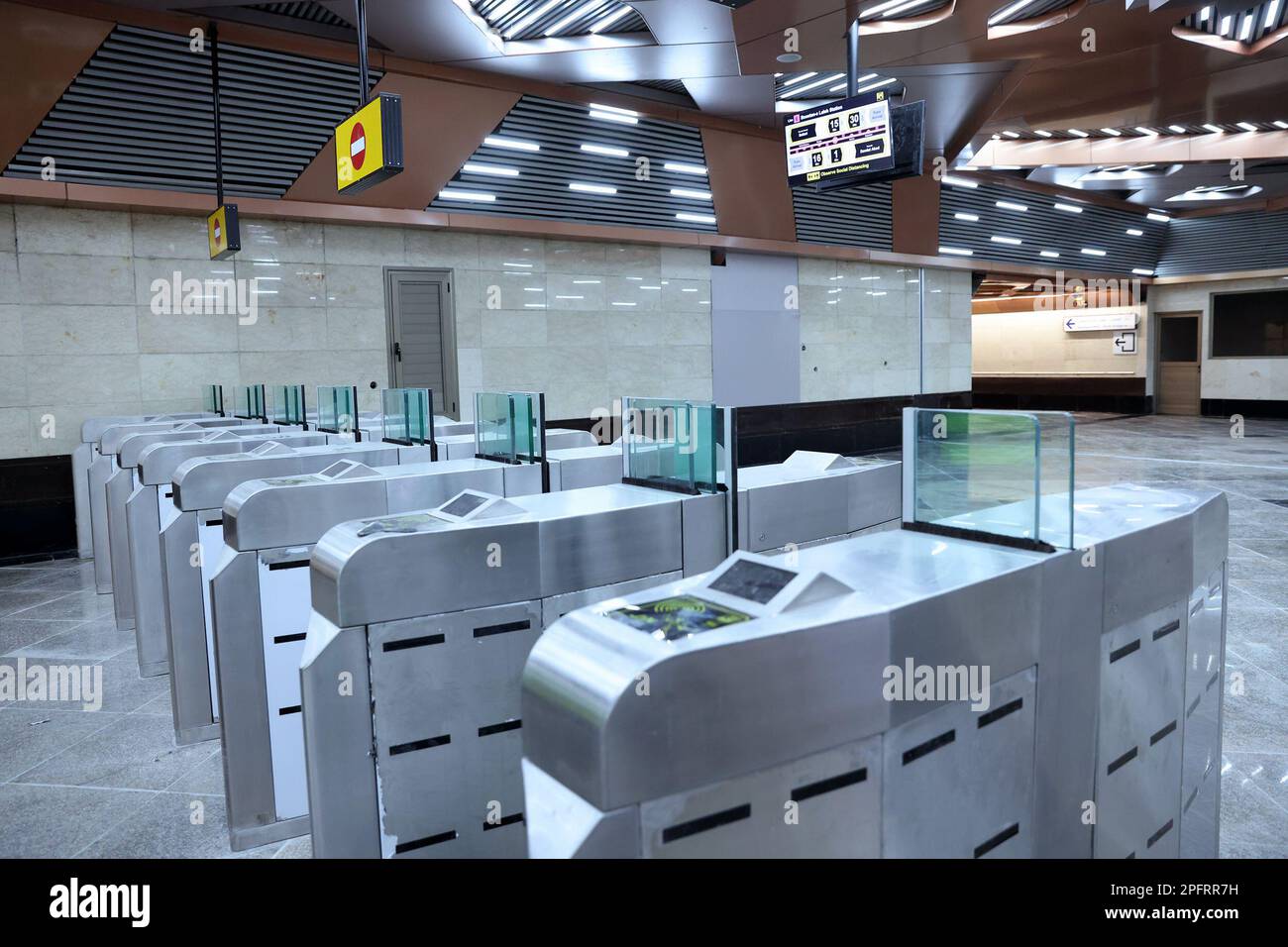 March 18, 2023, Tehran, Tehran, Iran A view of ticket gates of the