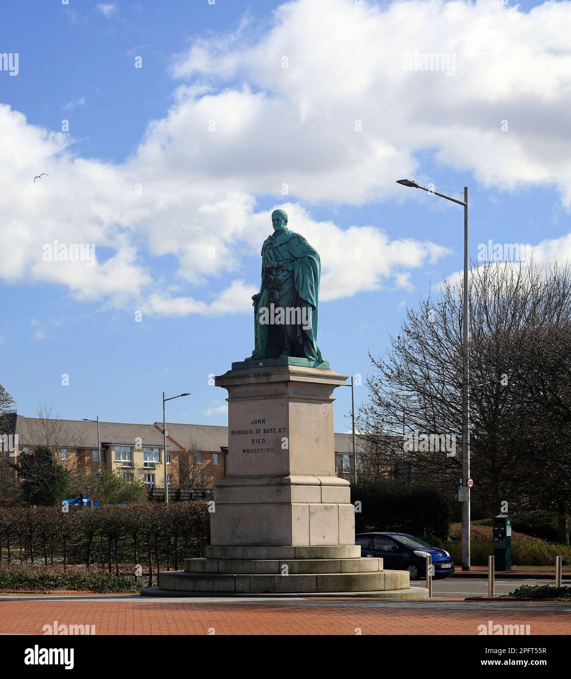 Statue of 2nd Marquis (marquess) of Bute, John Crichton Stuart, K.T