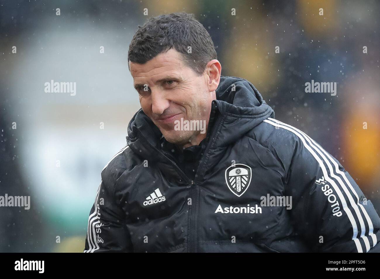 Javi Gracia manager of Leeds United smiles after the Premier League