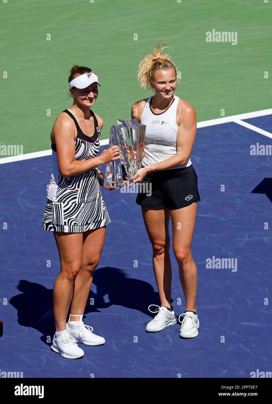 Indian Wells, California, USA. 18th Mar, 2023. left, and Katerina