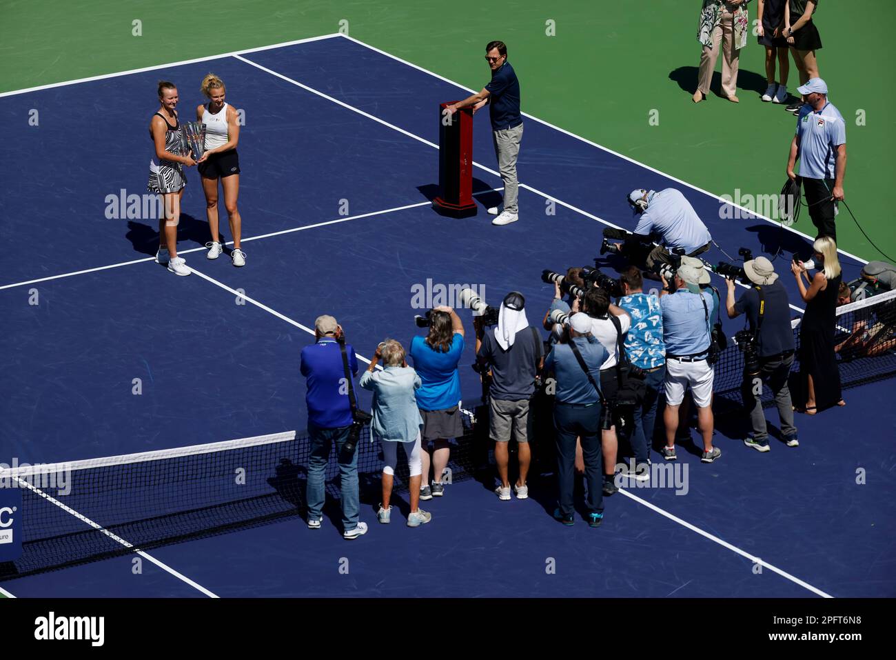 Indian Wells, California, USA. 18th Mar, 2023. left, and Katerina